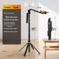 Portable Anti-Shake Selfie Stick & Tripod for Mobile Phones - Ideal for Travel & Live Streaming