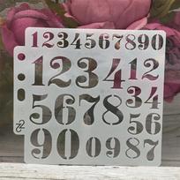 13cm Number Digit 0-9 DIY Layering Stencils Painting Scrapbook Coloring Embossing Album Decorative Card Template