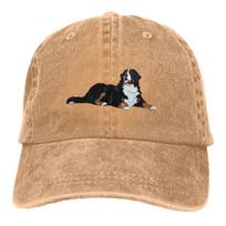 Bernese Mountain Dog Print Pattern Hat Adjustable Cowboy Cotton Baseball Cap S