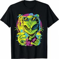 UFO Aliens Graphic Design Tee Shirt, Storming Area 51 Aliens T-Shirt S įvairiaspalvis