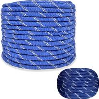 Patvari virvė Paracord iš polipropileno, mėlyna, 8 mm, 50 m — jūrinė virvė, išgyvenimo virvė, kempingo reikmenys, atspindinti virvė, montavimo virvelė, tvirtinimo virvė, lauko įranga