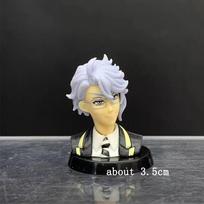 Anime  Twisted Wonderland Choco Egg Head Mini Size Action Figure Toys Leona Idia Shroud Malleus Riddle Ortho Figures Dolls 1 piece