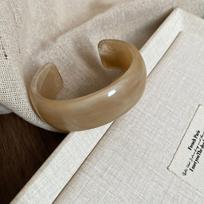 Dopamine Resin Bangle Irregular C Shape Cuff Bangles Simple Exaggerated Bracelet  Women Style 6