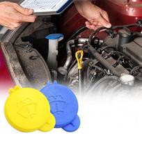 5S6117632AB: Ford Fiesta Windshield Washer Fluid Reservoir Cap One yellow cap