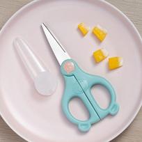 Vaikiškos keraminės papildomos maisto žirklės, buitinės virtuvės nešiojamos maisto žirklės, daržovių mėsos valgymo papildomi maisto įrankiai Bear+Green white
