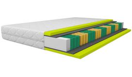 Spręginis čiužinys COMFORT PLUS 120x200, aukštis 16 cm, dvipusis, antibakterinis su užvalkalu