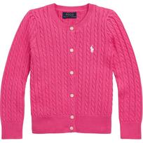 Polo Ralph Lauren Vaikams FW23 Vienspalvis pintas laisvalaikio ilgomis rankovėmis megztinis Vaikams megztinis Violetinės-Raudonos spalvos 313543047-050 L