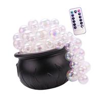 Halloween Witch Cauldron Bubble Bucket Decor With 8 Lighting Modes Remote Control For Spooky Party Decoration S