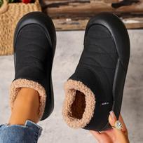 Women'S Plush Faux Fur Winter Boots Soft Warm and Light Beige-Friendly with Low-Top Design 35