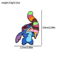 Cute Fun Stitch Metal Badge Star Baby Stitch Lilo Alloy Brooch Accessory Pin