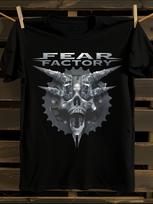 Fear Factory Oficialus paveldėjimo logotipas Marškinėliai Vyriški Marškinėliai Moteriški Marškinėliai su raidžių spauda Trumpomis rankovėmis Marškinėliai Laisvalaikio Gatvės Marškinėliai Viršus L gray