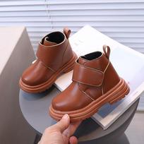 Children's Spring/Autumn Solid Short Boots – Boys' Fashion, Girls' Soft-Sole Anti-Slip Ankle Boots, Leather Boots 21