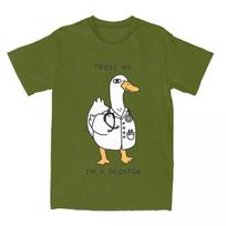 Quack Duck Doctor Men Women T Shirt Humor Joke Apparel Vintage Tees T-Shirt Big Size Clothes S