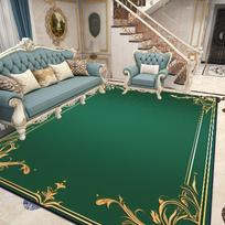 Luxury Emerald Green Floor Mat Fluffy Soft Nordic Carpet for Living Room Bedroom Non Slip Rug 60x90cm