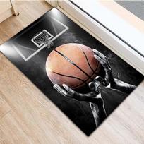 Basketball Shooting Pattern Carpet Anti Slip Rug for Boys Room Decoration Must-have Bathroom Entrance Mat 40x60cm