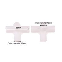 2Pcs Id13Mm Four Five Way Joint Pipe Adapter,Shelf Wardrobe Hook Fittings Plant Support Connector,Garden Watering Irrigation A7