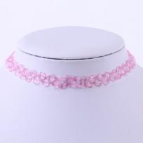 1PCS Hot Sell Vintage Hippy Stretch Tattoo Choker Necklace Elastic Chocker Necklace Fishing Line Tattoo Necklace others rožinė