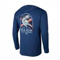PELAGIC Outdoor Fishing Clothes Hoodie Sunscreen Ice Silk Long Sleeves Luya Night Running Men Women XS