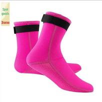 Professional Non-Slip Diving Socks - 3mm & 5mm Thick, Wear-Resistant, Cut-Resistant, Mid-Calf for Surfing & Wading S (35-37)
