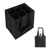 Reusable Non Woven Wine Bottle Tote Bags 6 Or 9 Bottle Capacity For Holidays And Gifting Dip Containers For Lunches One Size