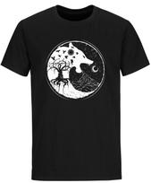 Viking T Shirt Mens Womens Tees Tops Wolf Raven T-Shirt Mens Womens Tees Top Norse Odin Viking Thor Ragnarok Viking Shirts S