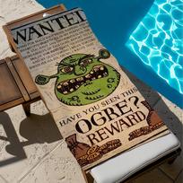 S-Shreks FUNNY CUTE Towel Gift For Travel Gym Sauna Travel Spa Shower Camping Quick Dry Sports Beach Towels Soft Pool STJ40x70CM