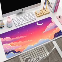 Pink Space Mouse Pads Cloud Gaming Mousepads Large Mousepad Gamer Rubber Mat Deskpad Company Long Desk Mats XXL For Gifts 800x300x2mm