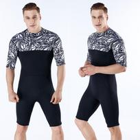 Mens 2mm Shorty Wetsuit Diving Snorkeling Swimming Outdoor Water Sports Camo Print Thermal Protection Small