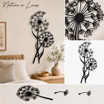 Line Wall Decor for Living Room and Bedroom - Wall Sculpture - 20 one size juoda
