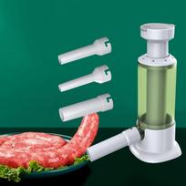 Manual Sausage Maker Stuffer with 4 Stuffing Tubes for Household Use žalia