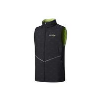 Saucony Full Print Zip Neck Warm Vest Men Vests Black SC2230121A-PR05 S