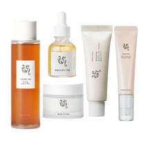 Beauty of Joseon Best-Seller Odos Priežiūros Rinkinys (Relief Sun, Ginseng esencijos vanduo, Ginseng paakių kremas, Dynasty kremas, Glow serumas) set white