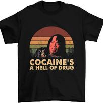 Cocaine's A Hell of Drug James Dave Chappelle Show Vintage T-Shirt, Classic Movie Shirt, Funny T-Shirt Black S juoda