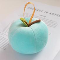 Dopamine Apple Plush Toy Pendant - Red, Green & Peace Apple for Creative Christmas Gift (Logo Customizable) 7 cm Pendant (0.05kg) žalios obuolio spalvos