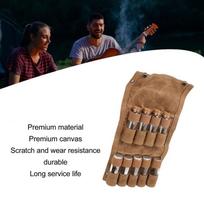Canvas Spice Bottle Bag 9 Pockets Spice Bottle Storage Bag Durable Seasoning Jar Holder  Picnic