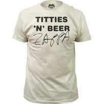 26 Frank Zappa Titties N Beer Mens T Shirt Rock and Roll Music Band Tee New White Unisex T-Shirt XXXL