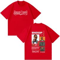 Snoop Dogg Back Printing T Shirt Couple Cotton Tee Hip Hop Casual Tshirts Summer Clothing Unisex Tshirt Unisexga Clothe Couple Tops S