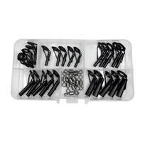 35Pcs/Box Fishing Rod Guide Ring Eyelet Swivel Stainless Steel Ceramic Assorted Sizes Replacement Freshwater Saltwater