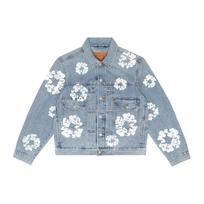 Denim Tears Cotton Wreath Denim Jacket Blue Unisex Outerwear 802-0003-30 L