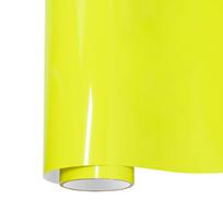 PET Ultra Glossy Lemon Yellow Vinyl Wrap Film Car Stickers Air Bubble Free For Car Wrapping Paper Vehicle Wrap Roll Decals Decor 0.5Mx1M