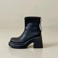 Women's Ankle Boots Autumn Winter 2024 Fashion Booties Chic and Elegant Designer Luxury On Promotion Trend Pu Female Short Shoes 35