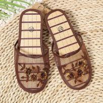 Shoes for Women 2025 Hot Sale Baotou Women's Slippers Crystal Floral Daily Slippers Women New Mesh Flat Slippers Zapatos 36