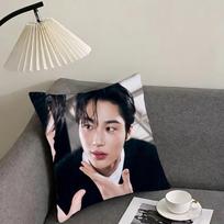 Byeon Woo-seok Cushion Cover Reversible Plush Pillow Cover – For car, sofa, bedroom, perfect as a gift. 12x12Inch