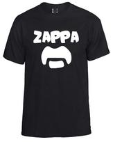 Frank Zappa Mustache UNISEX BLACK COTTON  Full Size S-5XL Unisex T-Shirt S