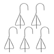 Terakotos gėlių vazonų pakabukai Kabliukai moliniams vazonams Nerūdijančio plieno terakotos vazono laikiklis Augalų pakabukas tvorei, sienai, lauko, vidaus dekoravimui 5pcs B