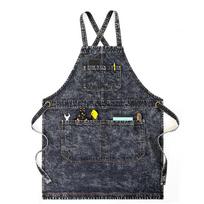 Custom Logo Washable Denim Apron for Barbers, Baking, and Carpentry