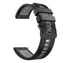 22 mm dirželis Huami Amazfit GTR 3 Pro GTR3/GTR 2 GTR 2e GTR 47 mm/Amazfit Stratos 3 išmaniajam laikrodžiui Silikoninis laikrodžio apyrankė For Amazfit GTR3 Pro juoda pilka spalva