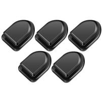 5Pcs Car Hook High Toughness Easy to Install Black Small Key Organizer Hook Clip for Home