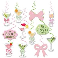 A Tiny Bit Older Birthday Decor Double-Sided Hanging Ornaments Martini Party Decor  Party Supplies