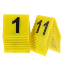 20Pcs Acrylic V-Shaped Table Numbers Markers Double Sided Easy Read Color Restaurant Table Sign Floor Number Marker Party Supply other